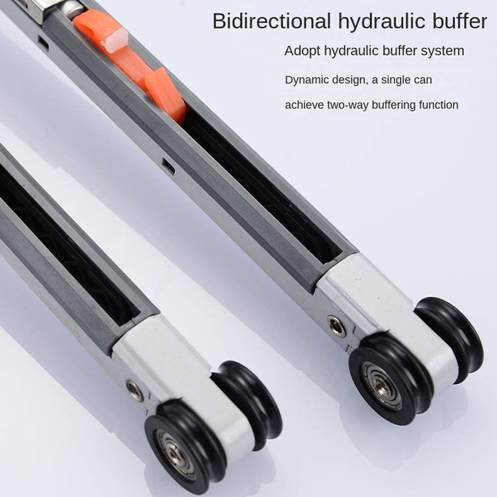 Wardrobe Rail Track Full Set Metal Door Rollers Kit Universal Rail Track Pulley Sliding Door