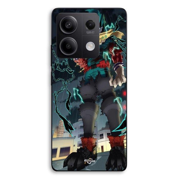 Coque de téléphone - MANIACASE - Xiaomi Redmi Note 13 5G - Silicone TPU - Izuku Midoriya (Deku) - Noir