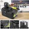 Applies to 2024 18V 6.0Ah P108 Battery Replacement for Ryobi 18 Volt Battery Lithium P102 P103 P104 P105 P107 P109 P122,Battery for Ryobi ONE+ Cordles