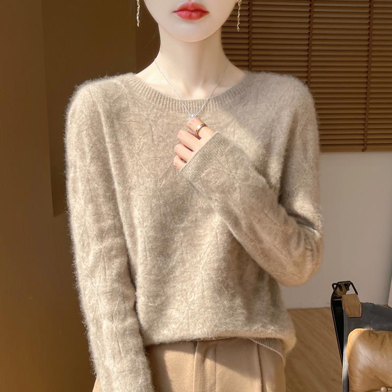 Женский кашемировый свитер Qinghe кашемир 30% кашемир 70% шерсть осенне-зимний пуловер теплый и модный
