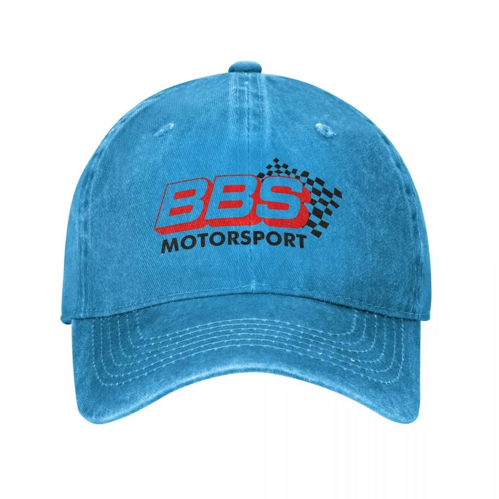 Классическая бейсболка BBS Motorsport в стиле унисекс из потертого денима, головной убор для гонок на автомобиле, тренировок на открытом воздухе, кепка