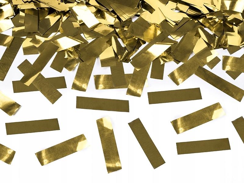 Confetti Tube, Gold, 60cm, 1pc