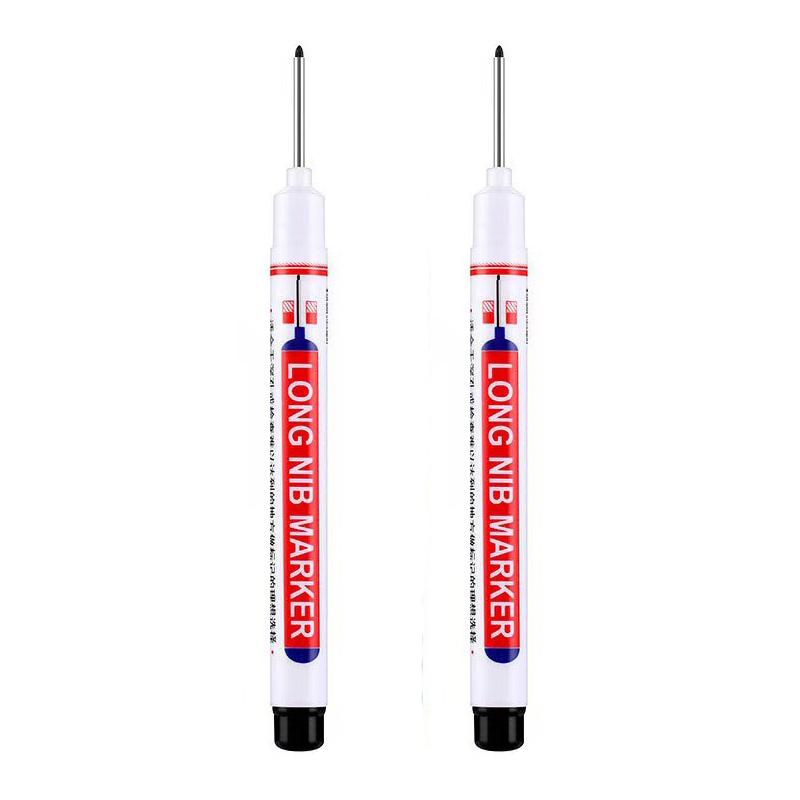 Новые маркеры с длинным наконечником для глубоких отверстий 20 мм, перфоратор для металла, водостойкий, для ванной комнаты, деревообработки, декора, многоцелевой