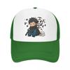 Luffy Anime Trucker Hats Trafalgar D Water Law Chibi Mesh Net Baseball Cap Snapback Kpop Peaked Hat Unisex Women One Size