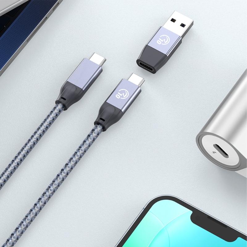Быстрый USB-хаб 10 Гбит/с, 4-портовый USB 3.2 разветвитель, блок питания 5В 3А, алюминиевый USB-разветвитель для аксессуаров ПК, металлический корпус