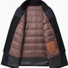 FAPAI Men's 3-in-1 Detachable Down Liner Wool Overcoat