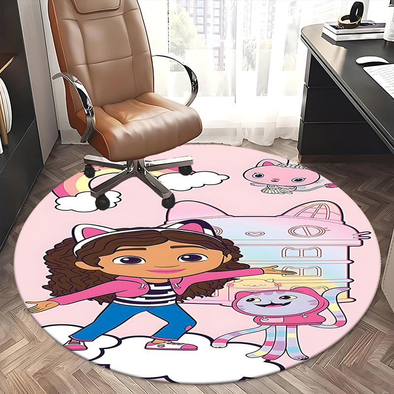 Rainbow Dreams Chair Mat - Round Carpet for Home Decor