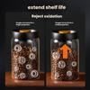Baijie Coffee Bean Storage Jar, Vacuum-Sealed Container, High Borosilicate Glass, Nut And Tea Storage Canister, 900ML