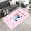 Bluey Customize Text Carpet Perfect for Playrooms Outdoor Entryway Hallway Anti-slip Rug Anime Office Decor Wedding Party Gift