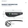 2PCS Car Rearview Mirror Rain Eyebrow Visor Small Round Mirror For Skoda Octavia 2 3 A7 Fabia Rapid Superb Scala Kamiq Karoq kyvc74
