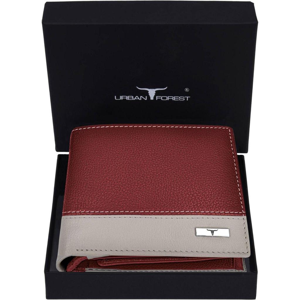 Мужской повседневный, формальный, дорожный, модный кошелек из натуральной кожи с RFID-меткой  (8 слотов для карт) Мужской кошелек