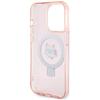 Karl Lagerfeld KLHMP15XHMRSCHP iPhone 15 Pro Max 6.7" pink/pink hardcase Ring Stand Choupette Head MagSafe