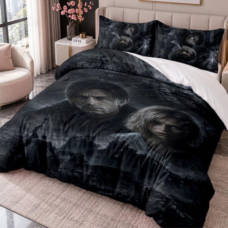 Resident Evil 3Pcs Bedding Set Duvet Cover With Two Pillowcases For Bedroom Home Decoration