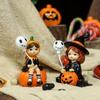 2pcs of Witch Sisters with Balloons Statues, Handcrafted Halloween Witch Decorations and Home Table Decorations, Festival Gifts