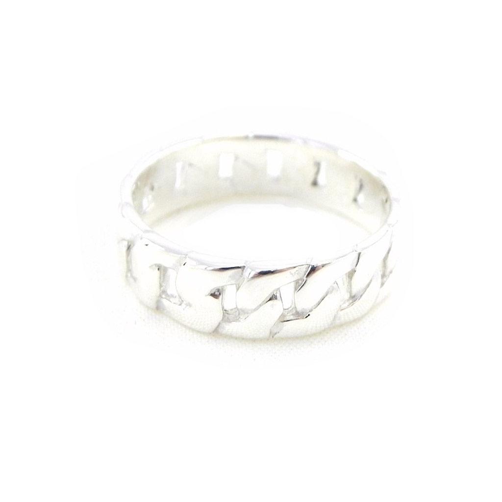 Серебряное кольцо 'Maille Gourmette' серебро - 5 мм