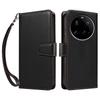 For Xiaomi 15 Ultra Case RFID Blocking Leather Wallet Flip Phone Cover with Wrist Strap