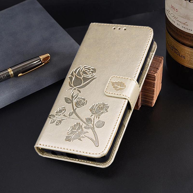 Кожаный чехол-книжка с цветком розы для Samsung Galaxy A54 A05S A15 A04S A14 A24 A34 A23 A33 A53 S20 S21 S22 S23 Ultra Plus, чехол-кошелек для телефона