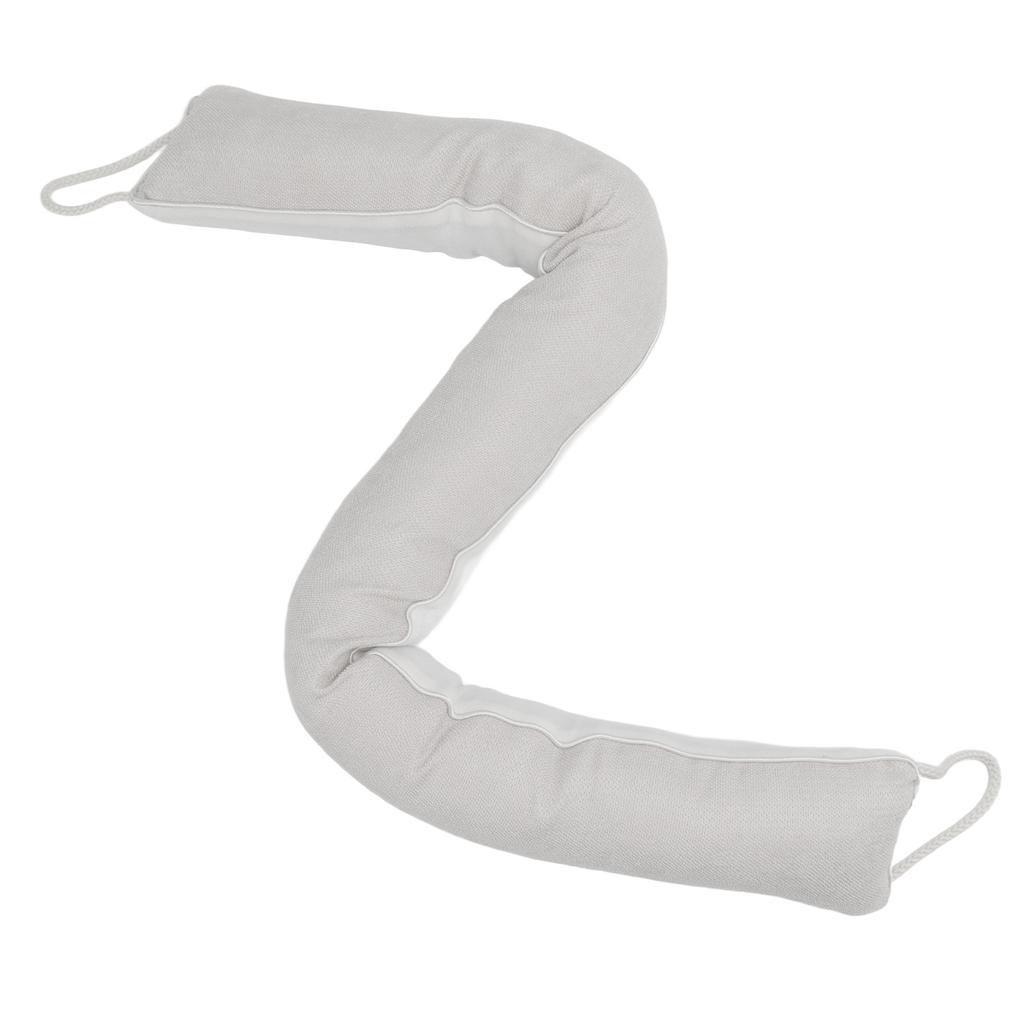 Змея для двери Уплотнитель от сквозняков Пыленепроницаемый Шумоизолирующий Моющийся Уплотнитель под дверь для дома Бежевый