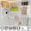 Kitchen Wall Storage Bathroom Entrance Wall Shelf Decoration Punch-free Storage Board