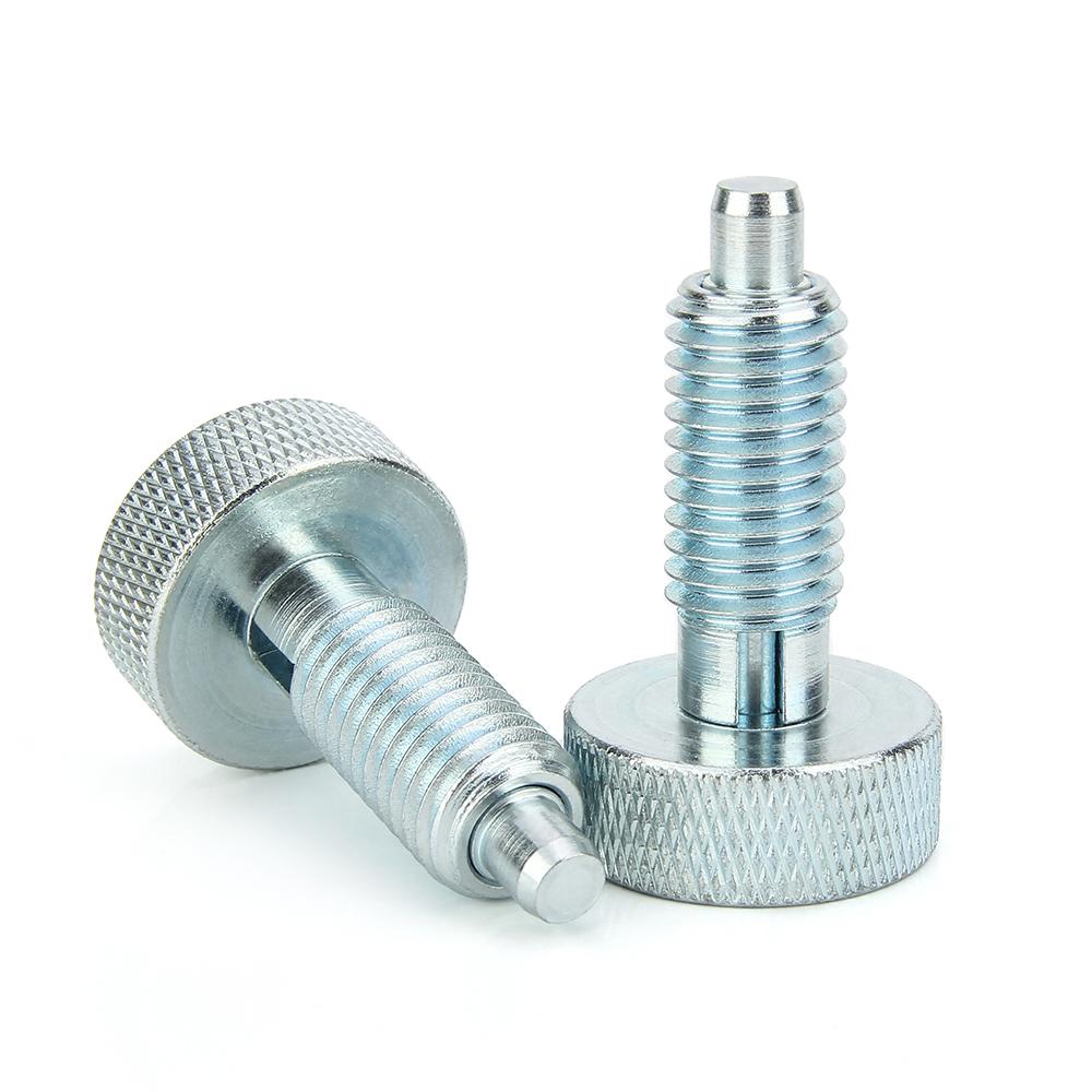 M6/M8/M10/M12/M16 304 Stainless Steel Knurled Knob Plungers Spring Plunger Self-locking Screw Bolts With Nuts