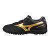 Mizuno Pro 2 Pro Круглый носок Шнуровка TF (Резиновые шипы) Нескользящие Прочные Футбольные Бутсы Мужские Футбольные Бутсы Черно-Золотые P1GD231450