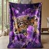 Puppy and Bone Pattern Theme blanket Lightweight Warm Flannel Blanket Decorative Throw Blanket for Home Decoration