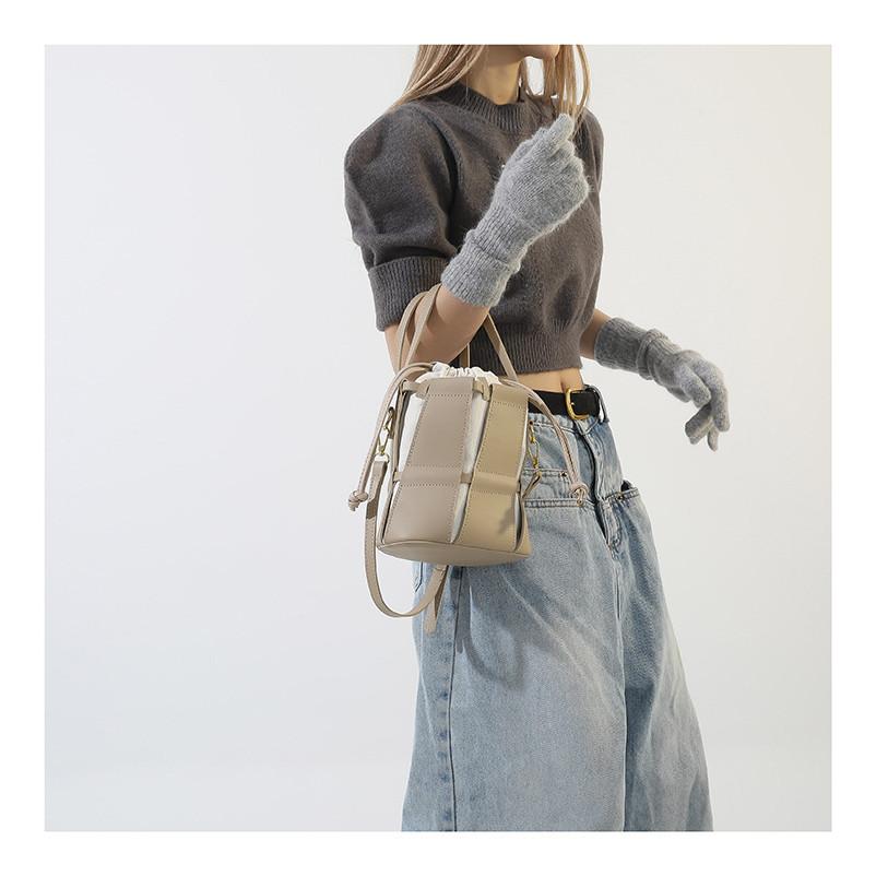 IELGY Женская сумка-мешок, стильная текстурированная сумка через плечо через плечо