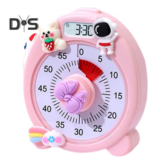 1 комплект таймера, простой в использовании бесшумный 60-минутный таймер для визуального исследования, таймер обратного отсчета магнитной адсорбции для домашней кухни