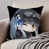 Vedio G-Game G-Girls Frontline Pillow Case Anti-Dustmite Pillowcase Invisible Zipper Silky Short Plush Sofa Cushion Cover