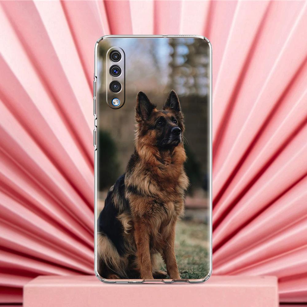 Чехол Для Samsung A56 A36 A26 A24 A16 A14 A12 A32 A50 A70 A22 A40 A34 A54 A42 A52 5G A04s A06 Обложка Мультяшная Собака Немецкая Овчарка