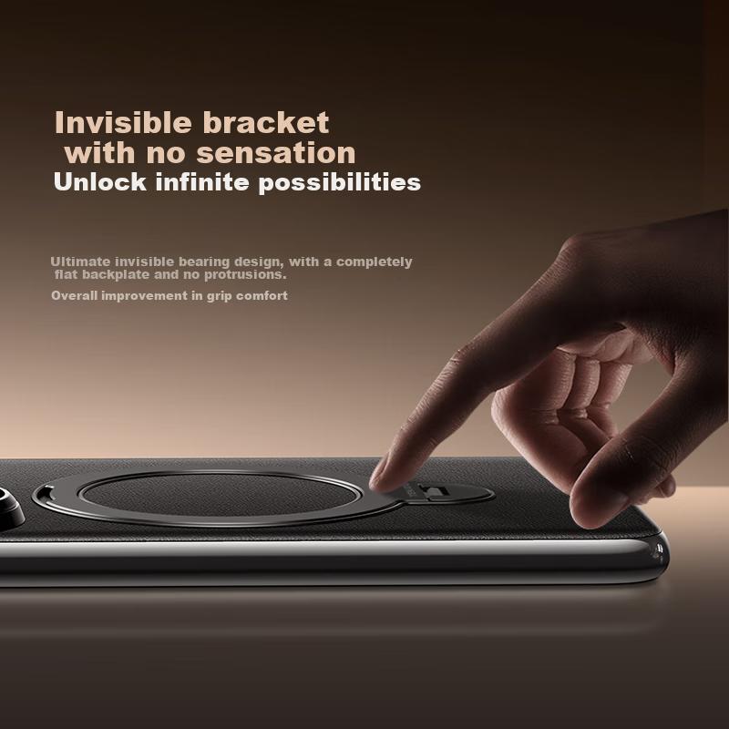 Rotating StandPhone Case for Huawei Pura80 Ultra, Protective Cover with Magnetic True Leather, Full Protection, Ultra-Thin, Shockproof,, New Style