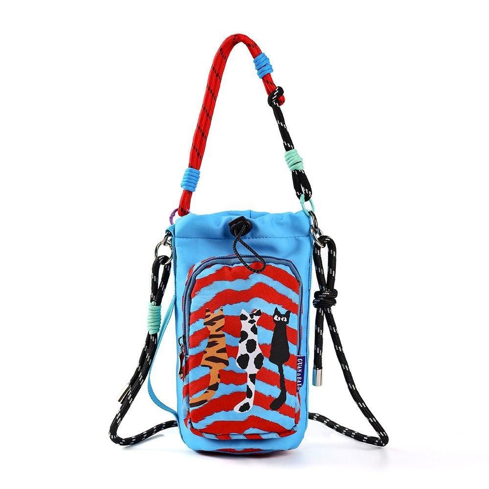 Water-resistant Water Bottle Bag Cartoon Sling Purses New Insulating Cup Sleeve for Outdoor Sports