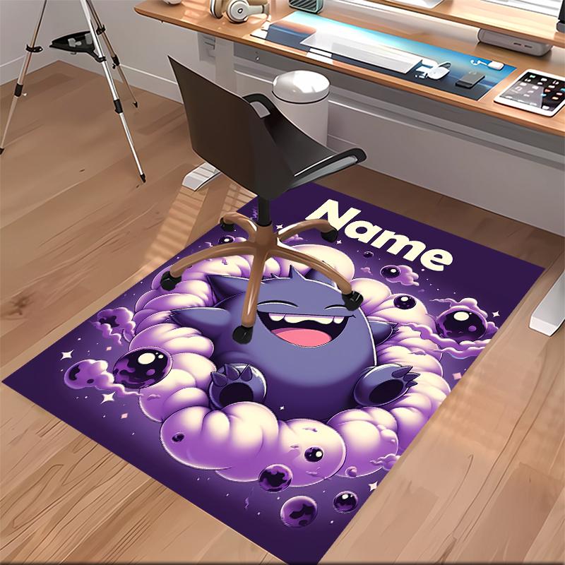 Custom personalization Pokémon Print Area Rug - Soft, Washable Non-Slip Indoor Mat,Living Room,Home&Office Decorative Rug