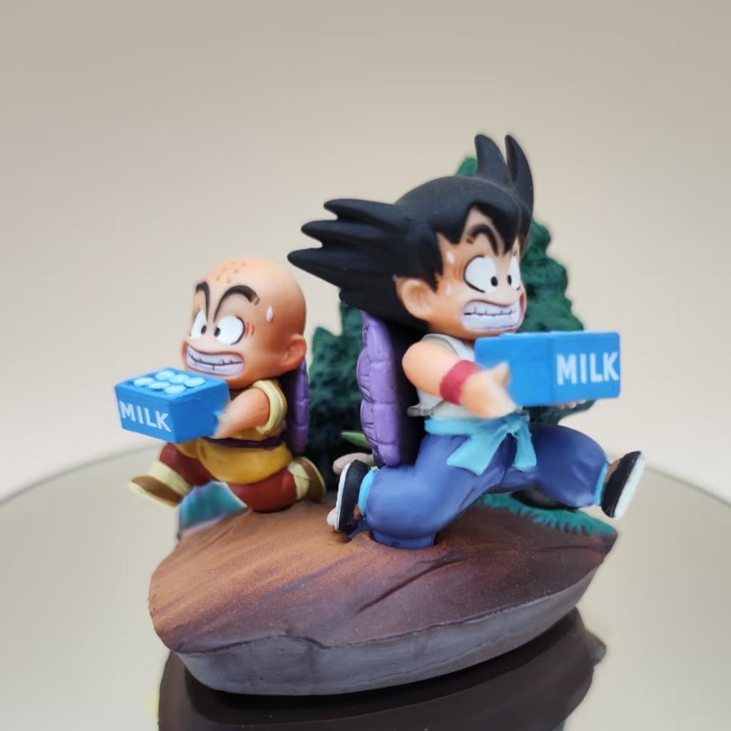 4.5cm Anime Figure Goku and Krillin Action Figures Pvc Statue Collection Model Toys Gifts