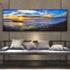 Blue Sky Sunset Seascape Canvas Painting Mural Landscape Poster Prints Wall Art Bedroom Living Room Modern Decorative Painting
