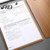 Stable Drawing Surface Wooden Clipboard with Metal Clip, A4 Letter Size Clip Board for Documents Board, Wood Grain Thicken Hardboard Office,