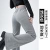 Gray Sweatpants Women's New Autumn Drape Flared Pants High Waist and Thin Casual Small Guard Pants