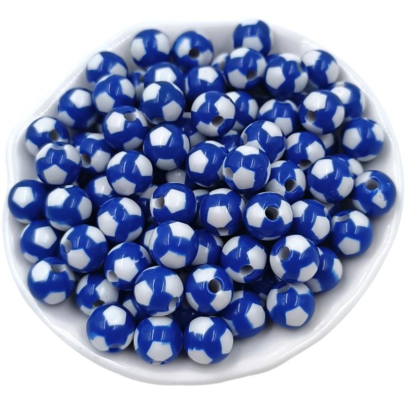 Акриловые бусины, бусины, акриловые бусины в виде футбола, бусины в виде футбола, 10 шт., карамельные цвета, россыпью, для изготовления ювелирных изделий, кулонов, модных ручных изделий