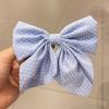 Заколка-бант для волос женская тканевая заколка с волнистым кончиком, универсальная заколка для волос, аксессуары для волос, модный подарок
