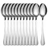 Tea Spoons Coffee Small Ice Cream Soup Dessert Teaspoon Kitchen Honey Rice Salad Bar Korean Spice Metal Spoons Stainless Steel Long Handle Cutlery Set