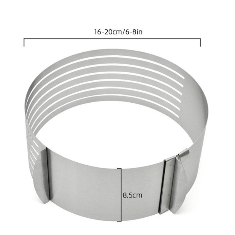 Круглый хлеб, резак для торта, стальной торт, мусс, форма для выпечки, кольцо, регулируемый инструмент, форма