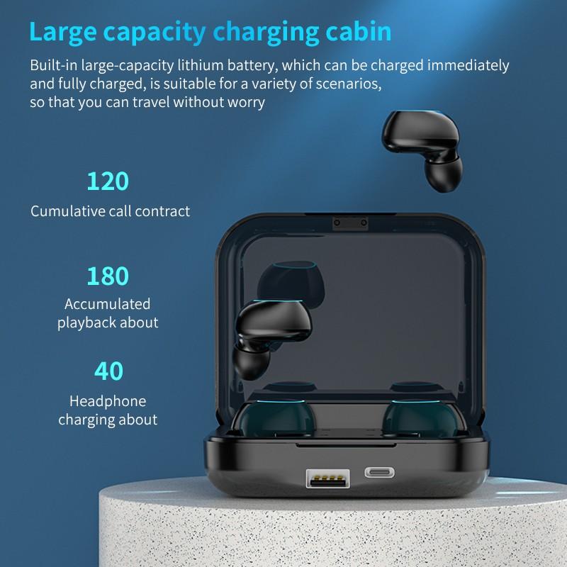 QUEED Беспроводная Bluetooth-гарнитура TWS 5.1 с двойным вызовом Power Touch