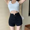 High Waisted Denim Hot Jeans Sexy Denim Pants Women's Pants, Stretch, Shorts, Trousers, Shorts,