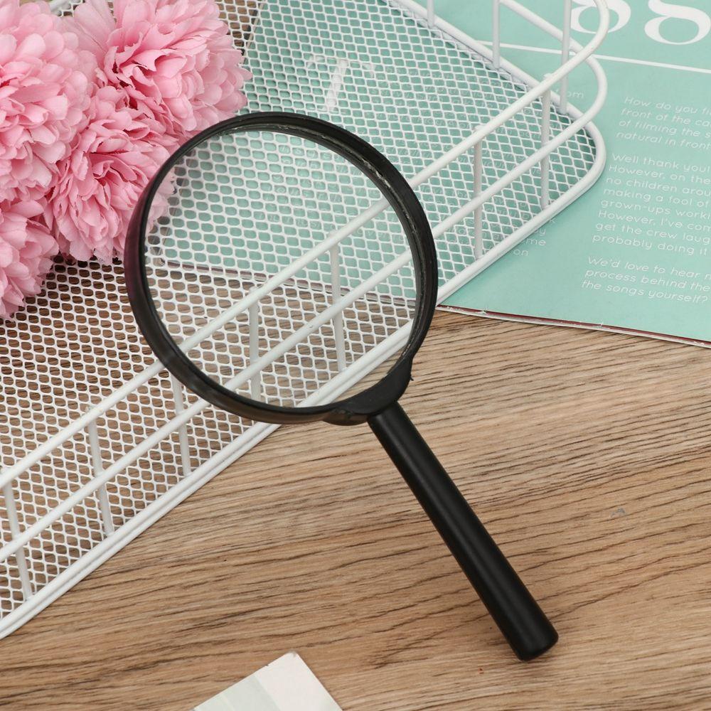 40/50/60/75/90/100/110/130mm Reading Glass Lens Hand Held Magnifier 5X Magnifying Jewelry Loupe
