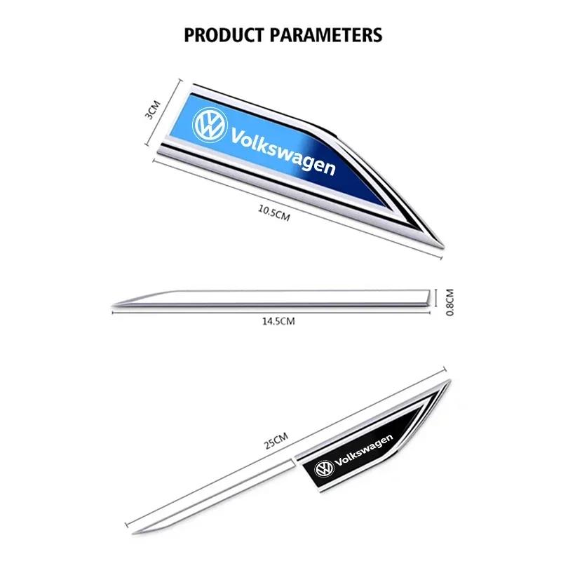 opq1 Car Metal Mudguard Sticker Auto Body Styling Accessories For VW GTI Jetta Golf Touran Tiguan Transporter Passat Scirocco T5 Polo