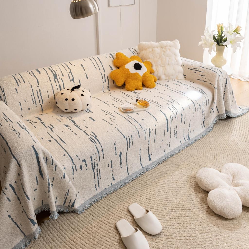 Плотное полотенце из микрофибры с кисточками, геометрический жаккард для гостиной, дивана, большое одеяло, полотенце для отдыха