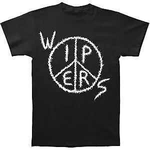 Men's Wipers Logo T-shirt XXXXX-Large Black - Men's Summer Cotton Graphic Tee