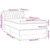 Box Spring Bed with Mattress Dark Green 100 x 200 cm Velvet