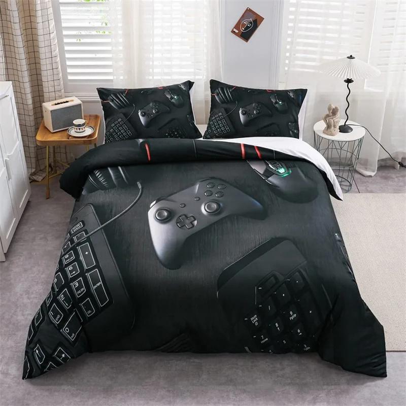 Gamer Bedding Set For Bedroom Soft Modern Gamepad Bedspreads Comefortable Kids Duvet Cover Video Game Quilt Cover And Pillowcase