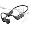 Bone Conduction Fully Waterproof Bluetooth Swimming Compatible with Caps and 32GB Internal 8 Hours of Continuous Wireless Headphones with Mic for and